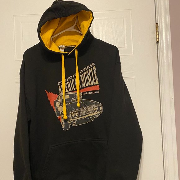 Just Hoods Hooded Muscle Car Sweatshirt Hoodie  Men's Size Large ( 16 A ) - Picture 4 of 6